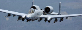 A-10 Wartthog jet fighter